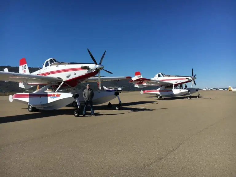 Foothill Aviation seaplanes on runway California